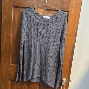 Pink Rose Heather Gray Women's Sweater